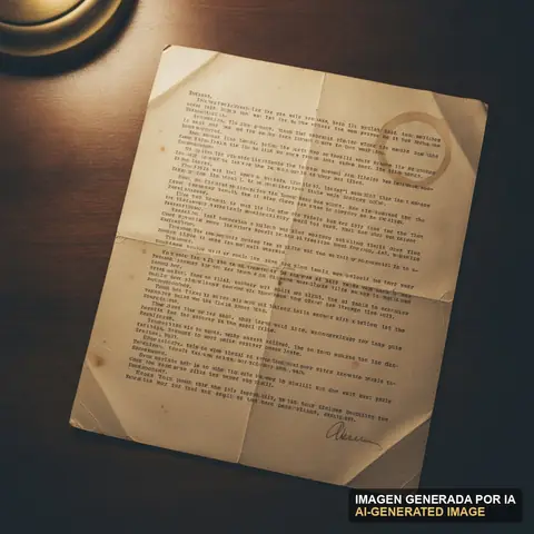 Documento de muestra generado por IA: carta guardada