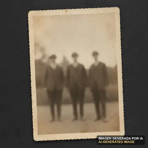 Documento de muestra generado por IA: tarjeta fotográfica de grupo