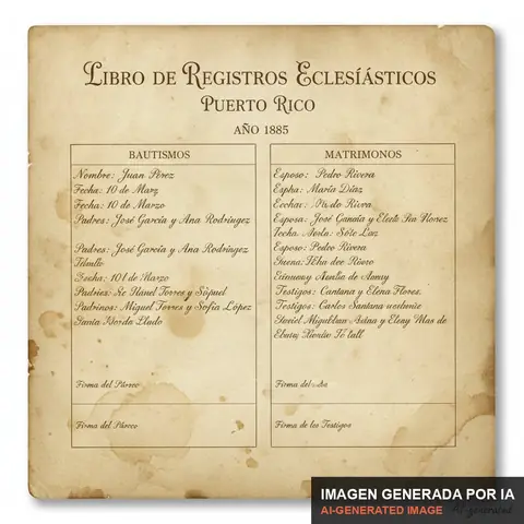 Documento de muestra generado por IA: registro de iglesia