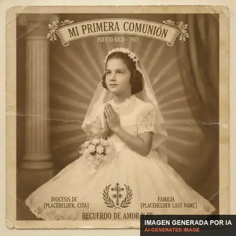 Documento de muestra generado por IA: foto de comunión