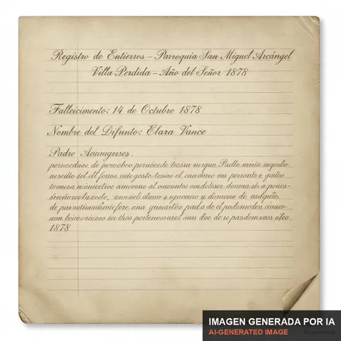 Documento de muestra generado por IA: certificado de defunción