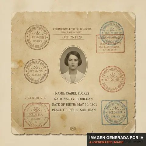 Documento de muestra generado por IA: página de pasaporte